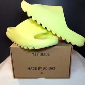 adidas Yeezy Slides “Glow Green” (2021) – GX6138 | 12M